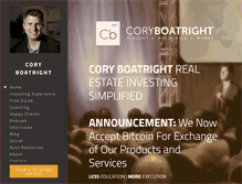 Tablet Screenshot of coryboatright.com